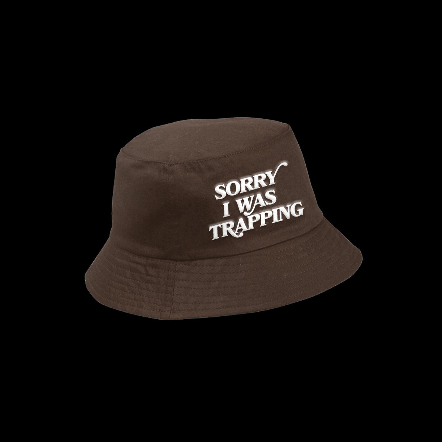 Brown bucket hat